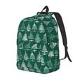thumbnail image 1 of Vsdgher Christmas Trees Print Canvas Backpack Travel Rucksack Unisex Knapsack 15.7/17.7Inch Laptop Backpack for Work,College-Small, 1 of 5