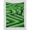 thumbnail image 1 of Garden Tapestry, Green Plant Maze Growth Ecology and Nature Theme Labyrinth Landscape Outdoors City Park, Wall Hanging for Bedroom Living Room Dorm Decor, 40W X 60L Inches, Green, by Ambesonne, 1 of 2