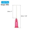 thumbnail image 2 of Agujas de dispensación Uxcell 25G, 102Pcs 1 pulgada Aguja de dispensación de punta roma, Rosa, 2 of 7