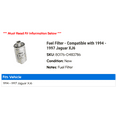 thumbnail image 2 of Fuel Filter - Compatible with 1994 - 1997 Jaguar XJ6 1995 1996, 2 of 2