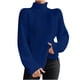thumbnail image 2 of Suéter de cuello alto de moda para mujer, suéter de manga larga, suéter informal de cuello alto, suéter para mujer, 2 of 7
