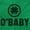 Irish Green, variant on St Patricks Day O Baby Shamrock Zip Up Hoodie Men's Women's Brisco Brands S