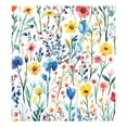 thumbnail image 6 of Yayeee Magnetic Dishwasher Cover for The Front Decoration Home Kitchen Machine Sticker Protector, Blue Wildflower Pattern, 6 of 6