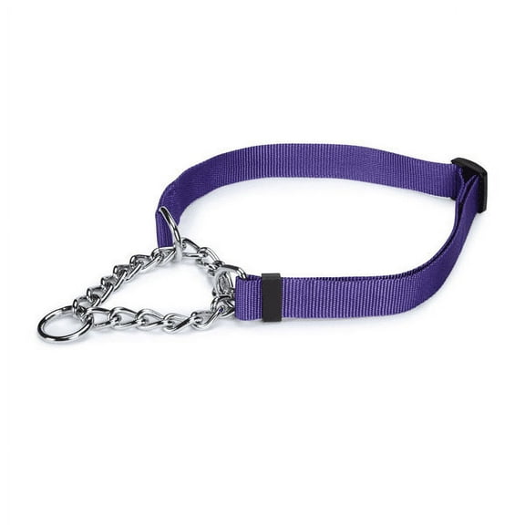 Chain Martingale Dog Collar Choke Style Safety Control Training Pick Color & Size (Ultra Violet 16" - 24")
