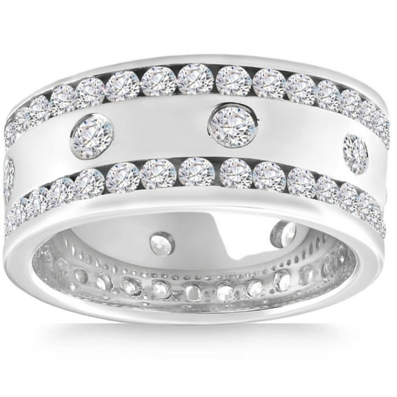 Pompeii 2 3/4Ct Men's Diamond Ring in 14k Gold Lab Grown (F/G,VS2-SI1)