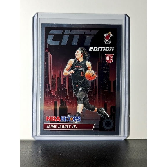Jamie Jaquez Jr. 2023-24 Panini Premium NBA Hoops City Edition #22 Rookie Card