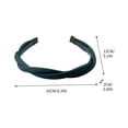 thumbnail image 2 of Upgraded Hair Bands For Women With Teeth,Hair Bands For Women Makeup,Leather Headband Women's Double Braideds Headband,Thin Headband Women's And Girls' Hair Accessories, 2 of 4