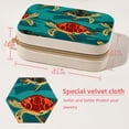 thumbnail image 5 of Sea Turtle Velvet Portable Decorative Box with Removable Compartment - Jewelry Stand, Necklace Organizer, and Gift, 5 of 7