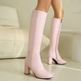 thumbnail image 6 of YLYL Women's Thigh High Boots Block Chunky Heel Fashion Over the Knee High Boots, 6 of 6