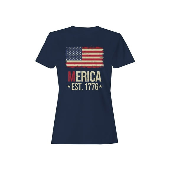 Vintage USA Merica Flag Women's T-shirt