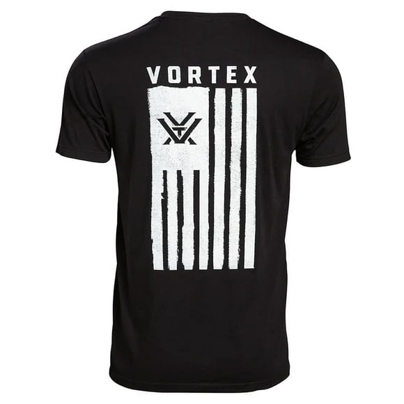Camiseta negra de manga corta Vortex Salute para hombre, talla XXL
