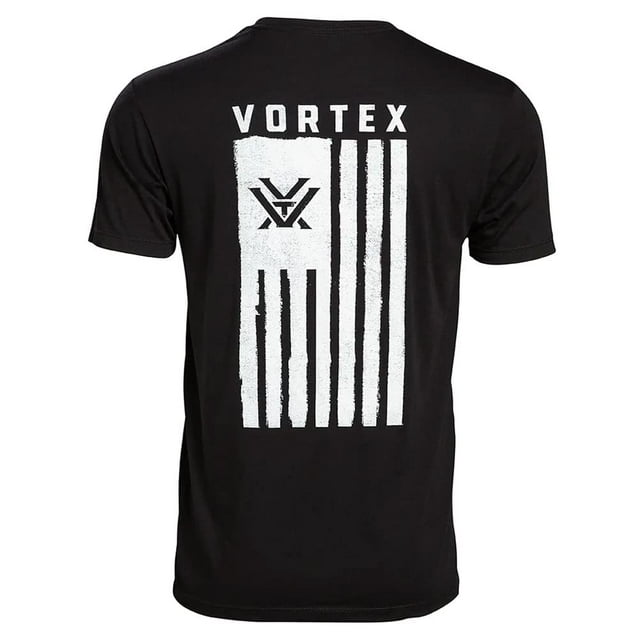 Camiseta negra de manga corta Vortex Salute para hombre, talla XXL