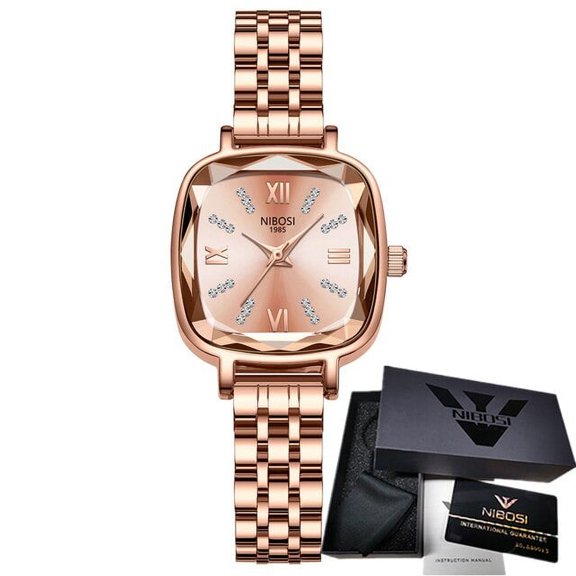 Nibosi Luxury Crystal Women Bracelet Watches Top Brand Fashion Diamond Ladies Quartz Watch Female Wristwatch Relogio Feminino - Quartz Wristwatches