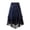 Blue, variant on 50% Off Clear! asdoklhq Womens Plus Clearance Women's Vintage Retro Skirt Gothic Style Lace Drawstring Stitching Middle Skirt