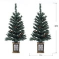 Holiday Time PreLit Christmas Tree Entryway Set, White Lights, Green