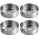 thumbnail image 1 of Dww-Juego de 4 ceniceros de Acero Inoxidable, 10 cm de diámetro, Cenicero de Mesa Moderno a Prueba de Viento, con Base para Oficina en casa Interior y Exterior, 1 of 5