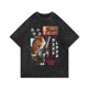 thumbnail image 4 of Camiseta con estampado de anime Vinland Saga, manga corta, corte holgado, cuello redondo, estilo vintage, para verano, con lavado exclusivo, 4 of 4