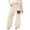 AB33 Beige, variant on Bainana Casual Sweatpants For Girls Bowknot Print Wide Leg Elastic Waist Joggers Athletic Pants With Pockets Little Girls Youth Classic Fit Casual Pants Beige Size 4-5 Years