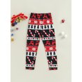 thumbnail image 4 of Bagilaanoe Little Girls Christmas Trousers Casual Print Leggings 4T 5T 6T 7T Kids Fall Long Pants, 4 of 8
