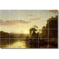 thumbnail image 1 of Ceramic Tile Mural-Frederic Church Landscapes Painting 213. 72" w x 48" h using (24) 12 x 12 ceramic tiles, 1 of 3