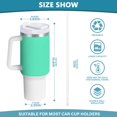 thumbnail image 5 of 40 oz Tumbler with Handle and Straw Lid Spearmint Insulated Vacuum Water Bottle Stainless Steel Travel Cup, 5 of 8