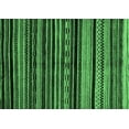 thumbnail image 1 of Ahgly Company Indoor Rectangle Abstract Emerald Green Modern Area Rugs, 2' x 5', 1 of 4