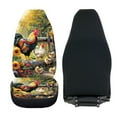thumbnail image 4 of ZIATUBLE Sunflower Cock Car Seat Covers Sets 2 Pcs Stretchy Car Bucket Seats Protector Auto Bucket Seat Cover Car Accessories for Interior Decor Stylish Front Cushion Covers for Trucks Van SUV, 4 of 7