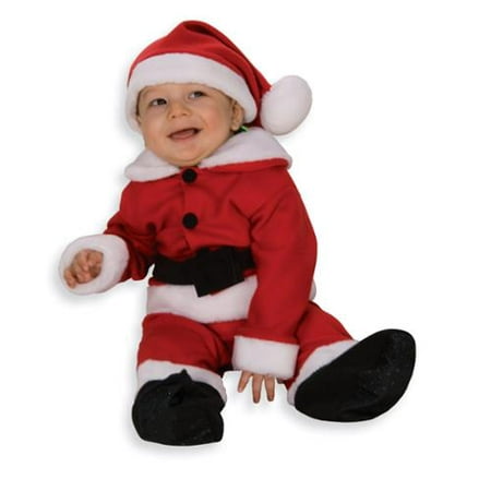 Fleece Santa Costume With Belt Newborn Child 6-12