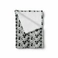 thumbnail image 2 of Black and White Soft Flannel Fleece Blanket, Abstract Monochrome Morning Glory Flourish Contrast Botanical Silhouettes, Cozy Plush for Indoor and Outdoor Use, 70" x 90", Black White, by Ambesonne, 2 of 6