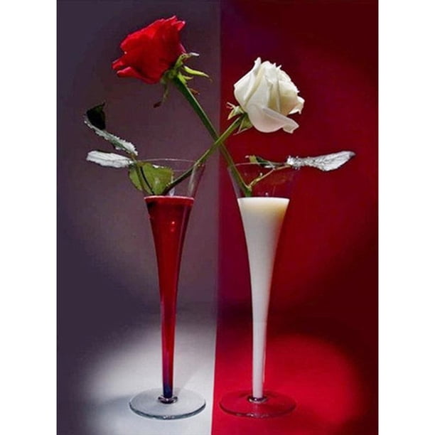 Pintura de diamante (DB2777) Kit de bordado de punto de cruz de flores 5D DIY Square 20X30cm FLhrweasw Nuevo