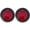 2x Red, variant on 4" Round LED Trailer Tail Lights - White 12 LED Reverse Back up Trailer 2x White
