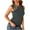 Gray, variant on Scyoekwg Tank Tops for Women Summer Sleeveless Comfy Solid Color Casual Dressy Blouse Suspenders Sling Crewneck Slim Tank Tops T Shirts (Green,L)