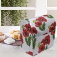thumbnail image 4 of Floral Lounger Chair Bag, Meadow Blossoms Poppy Flowering Rural Foliage Nature Continuous Pattern, High Capacity Storage with Handle Container, Lounger Size, Vermilion Green White, by Ambesonne, 4 of 5