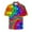 Multicolor, variant on Zylanna Men's Turndown Collar Shirts, Button Down Hawaiian Vacation Summer Short Sleeve Casual Cardigan Trouses for Men Multicolor Size M
