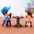 thumbnail image 1 of Flmtop 2/3Pcs Mini Table Chair DIY Craft Garden Landscape Flowers Plants Decor Ornament, 1 of 9