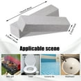 thumbnail image 4 of Injueey Pack of 6 Pumice Stone Sticks Cleaning Flush Pad Washing Toilet Portable Bathtub House Brush Accessories Ceramic Reusable Wall Suministros de limpieza para el hogar Gris Injueey BFH000258-00, 4 of 6