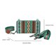 thumbnail image 4 of Bohemio Retro Monedero Étnico Gran Capacidad CIT Tarjeta Embrague () Verde Rojo, 4 of 6