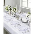 thumbnail image 4 of GATHER 700PCS Silver Plastic Plates - Silver Disposable Dinnerware Sets 100 Guest Include 200 Plates, 300 SIlverware, 100 Napkins, 100 Cups For Weddi, 4 of 9