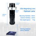 thumbnail image 3 of 150x Industrial Video Microscope Camera C Mount Lens 150 Magnification Adjustable For HDMI USB Camera Maximum Working Distance 1000mm, 3 of 9