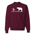 thumbnail image 2 of Wild Bobby Ancient Personal Trainers Funny Bear Chase Unisex Crewneck Sweatshirt, 2 of 6