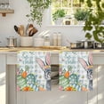 thumbnail image 4 of Happy Easter Kitchen Towels Set of 1, Spring Bunny Easter Eggs Floral Teal Plaid Absorbent Dish Towels for Kitchen, Microfiber Hand Towel, Quick Drying Tea Towel for Cleaning Decorative Dishcloths, 4 of 7