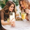thumbnail image 5 of Compatible with iPhone 14 Pro Max Case Love Heart Plating Electroplate Luxury Elegant Case Camera Protector Soft TPU Shockproof Protective Corner Back Cover iPhone 14 Pro Max Case -White, 5 of 6