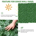 thumbnail image 4 of Artificial Ivy Privacy Fence, Faux Ivy Hedge Privacy Screen, UV-Anti Fake Leaves Vines Wall Panel Decoration for Patio, Balcony, Garden, Backyard Indoor Outdoor, 1 Piece, 4 of 7