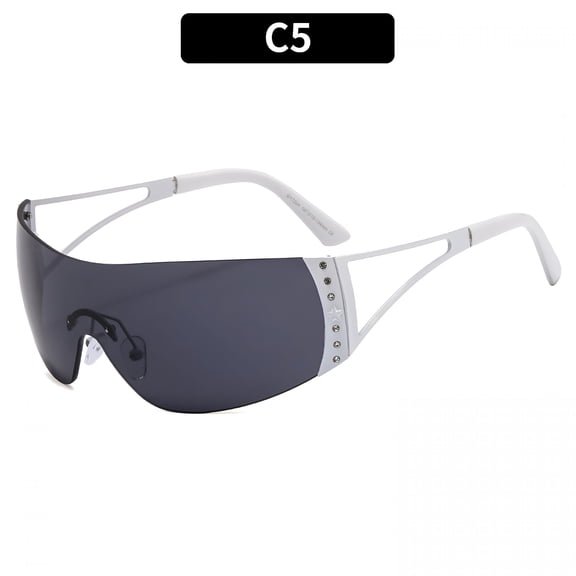 HBMYN Oversized Wrap Around Sunglasses for Women Retro Trendy Classical Vintage Gradient Lens Sun Glasses