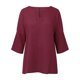 thumbnail image 4 of Camiseta estampada de manga 3/4 y cuello redondo para mujer - Top informal de algodón holgado - Blusa con estampado floral para todas las estaciones, 4 of 5