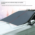 thumbnail image 5 of Parasol con imán para coche, protector solar para parabrisas de vehículo, cubierta de tela recubierta de plata de fábrica de nieve, a prueba de heladas, protección de privacidad, protección, 5 of 5