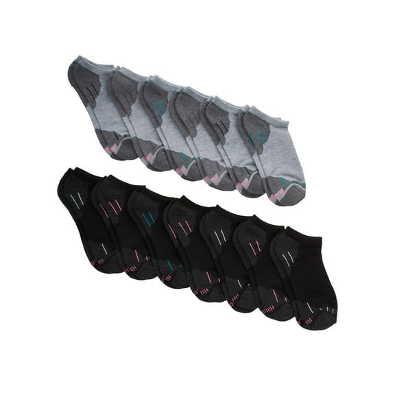 Hanes Women's Comfort Fit No Show Socks 10 3 Bonus pack