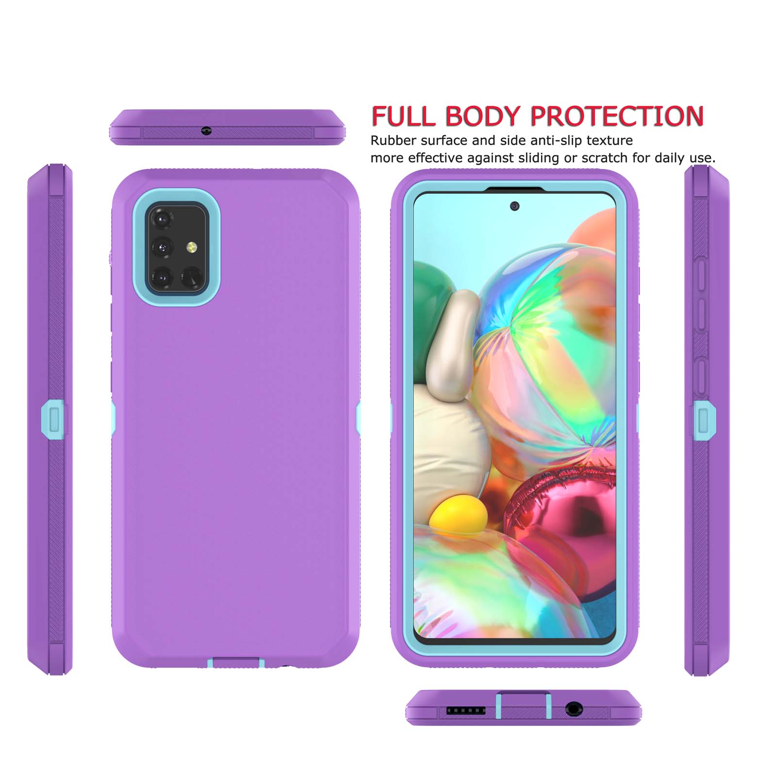 Galaxy A51 4g Cases Sturdy Phone Case For Samsung Galaxy A51 4g 65 Tekcoo Full Body 2912