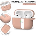 thumbnail image 3 of for AirPods Pro Case Cover with Cleaner Kit,Soft Silicone Protective Case for Apple AirPod Pro 2nd/1st Generation Case for Women Men,AirPods Pro 2/Pro Case Accessories with Keychain-Black, 3 of 13
