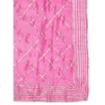 thumbnail image 2 of eloria Floral Pink Woman's Indian Ethnic Chunni, Dupatta, Stole, Scarf Shawl Wrap, 2 of 4